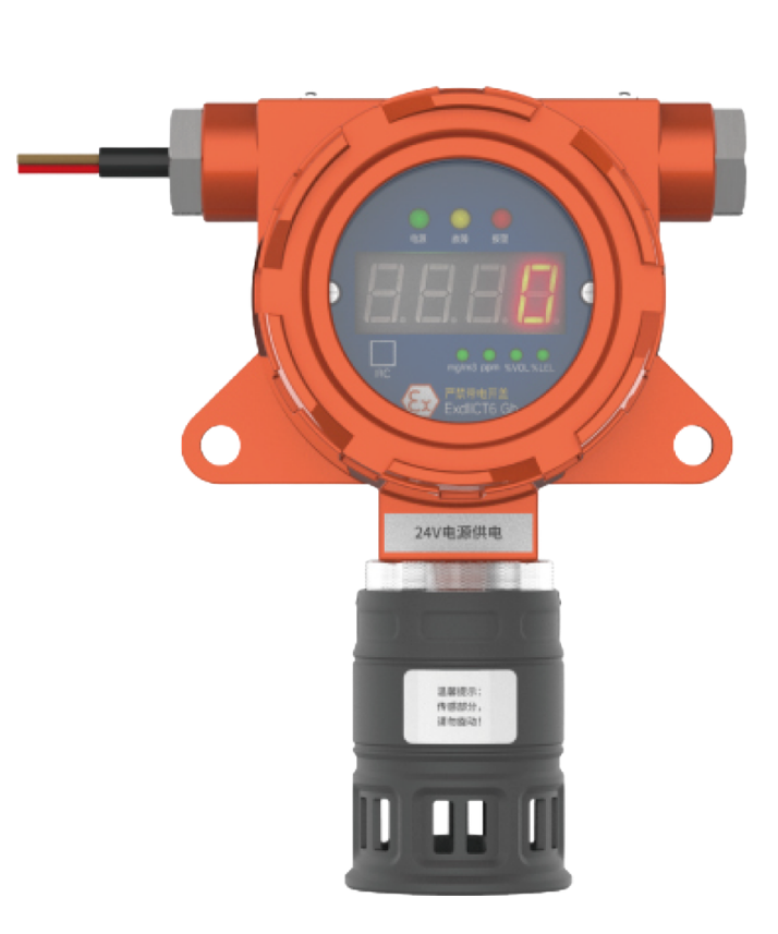 Fixed in-line gas detector