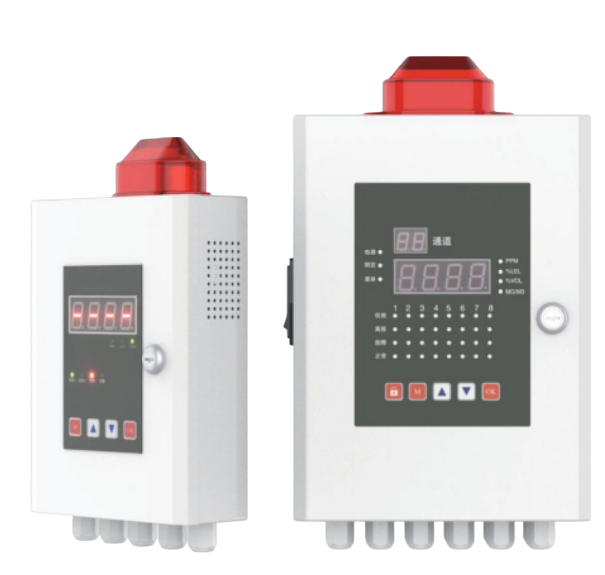 Gas alarm controller (4 or 8 channel)